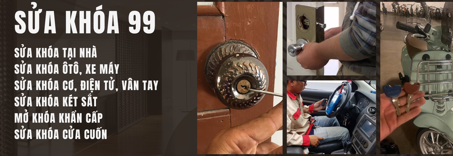 Sửa khóa cơ, sửa khóa tại nhà, sửa khóa két sắt, sửa khóa xe máy, sửa khóa ôtô, sửa khóa vân tay, sửa khóa điện tử